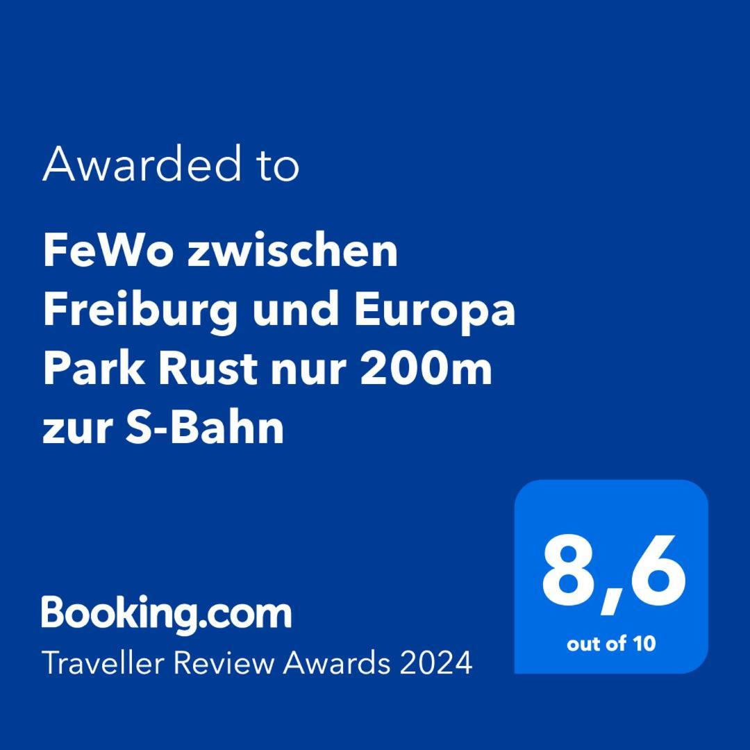Fewo Zwischen Freiburg Und Europa Park Rust Nur 200M Zur S-Bahn Bahlingen  المظهر الخارجي الصورة